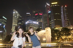 公園とへリックス・ブリッジ散策