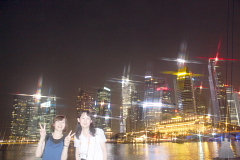 公園とへリックス・ブリッジ散策