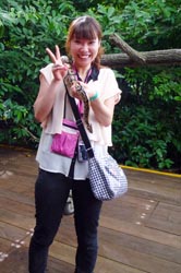 蛇さんと記念撮影